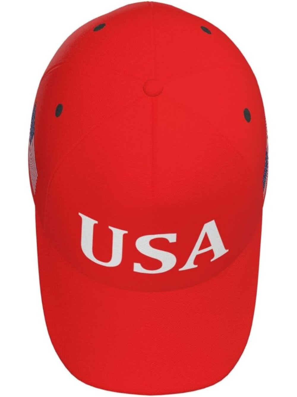 Unisex Halloween USA Red Hat Adjustable Sportswear Distressed Baseball Cap - Picture 5 of 7